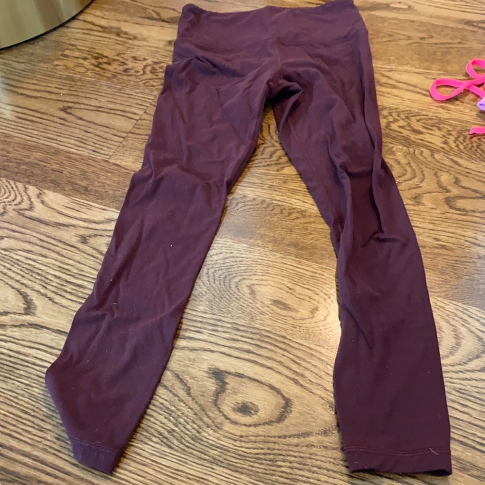 Athleta Maroon Leggings